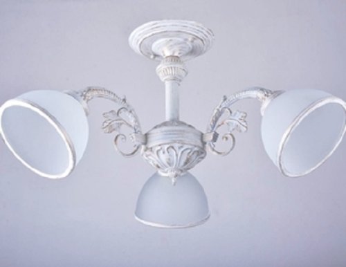 Люстра потолочная трехрожковая Мелодия Света Е27 Белый фото Люстра потолочная трехрожковая Мелодия Света Е27 Белый картинка